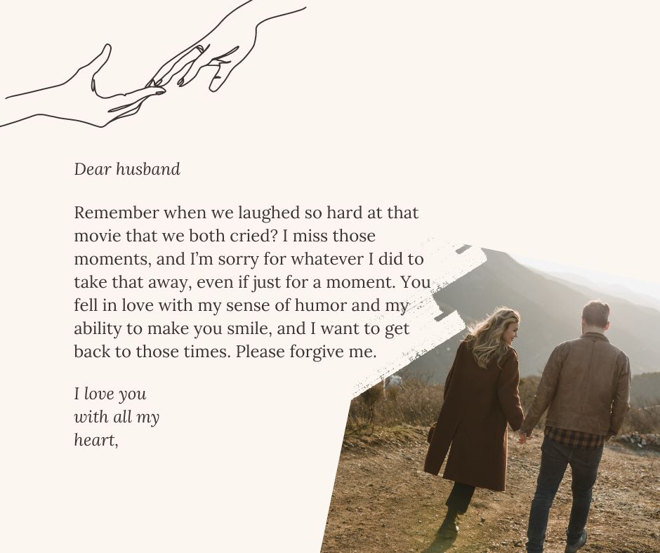 Apology Letters to Your Husband